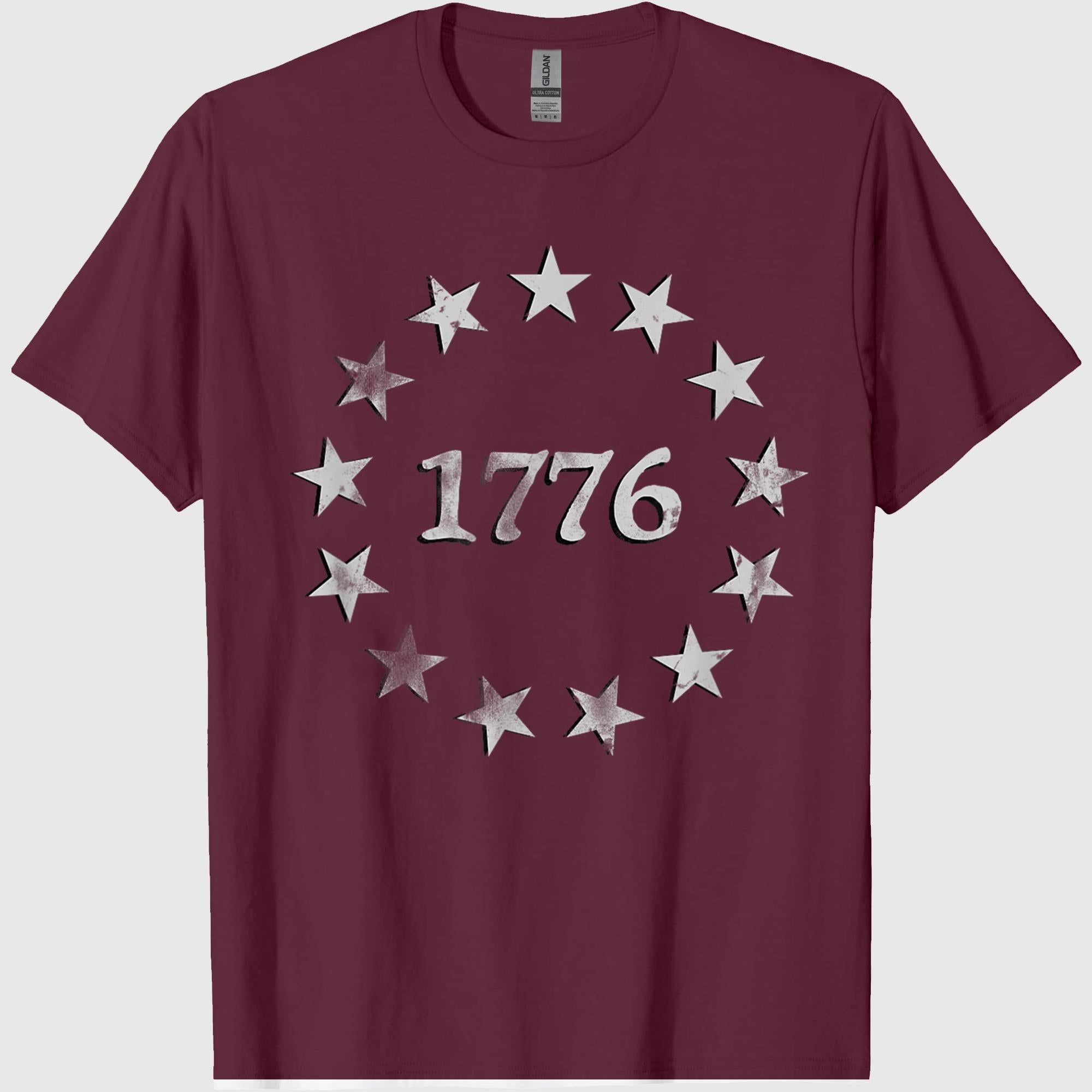 1776 Patriotic Vintage Style USA 4th of July T-Shirt T-Shirt