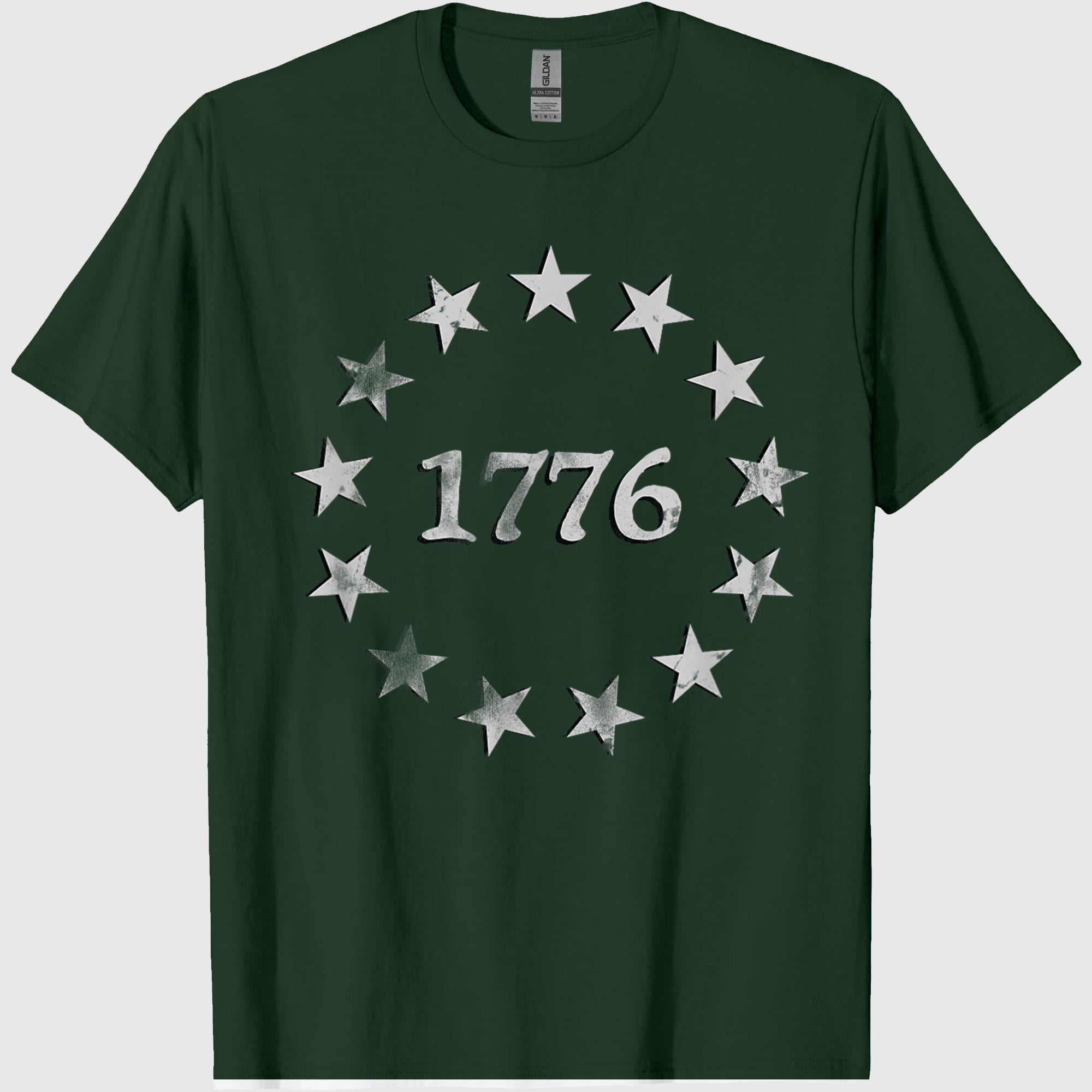 1776 Patriotic Vintage Style USA 4th of July T-Shirt T-Shirt