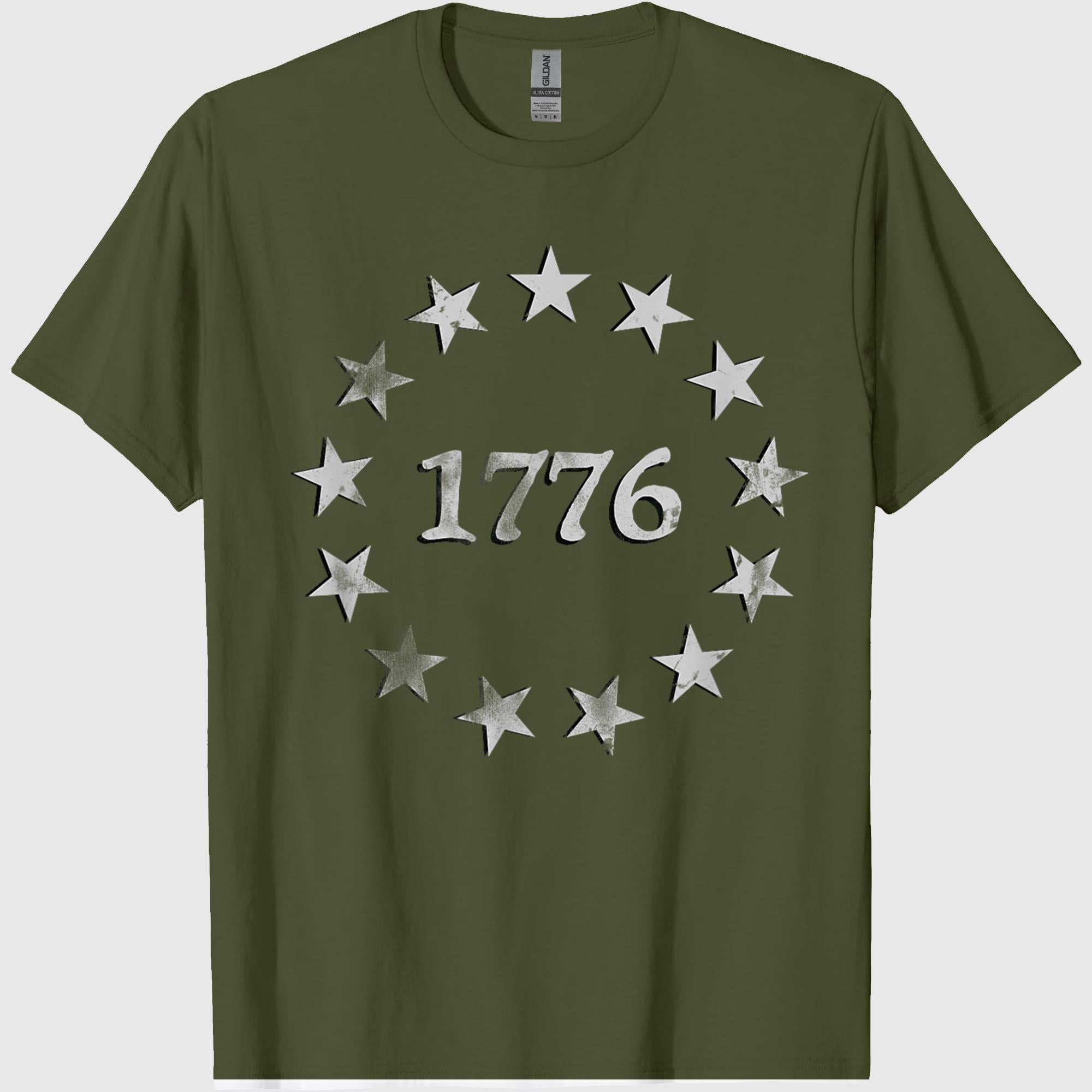 1776 Patriotic Vintage Style USA 4th of July T-Shirt T-Shirt