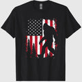 Bigfoot 4th of July American USA Flag Patriotic Kids T-Shirt 2