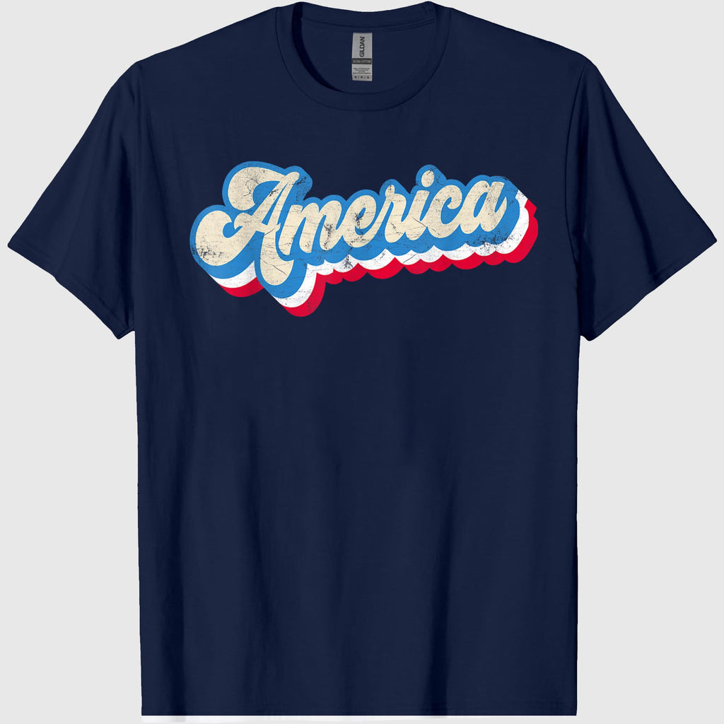 Retro 4th of July America Patriotic Fourth of July Family T-Shirt