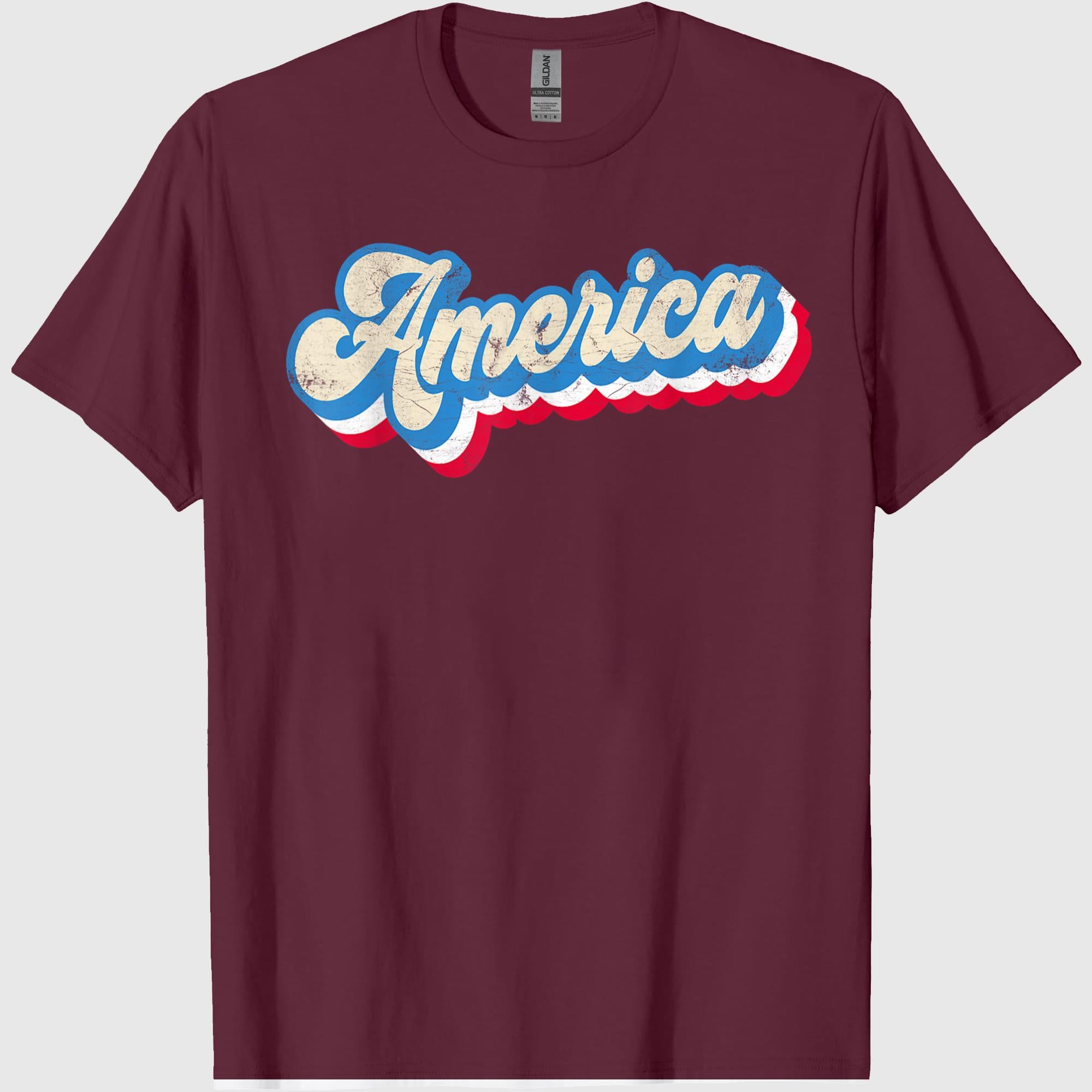 Retro 4th of July America Patriotic Fourth of July Family T-Shirt