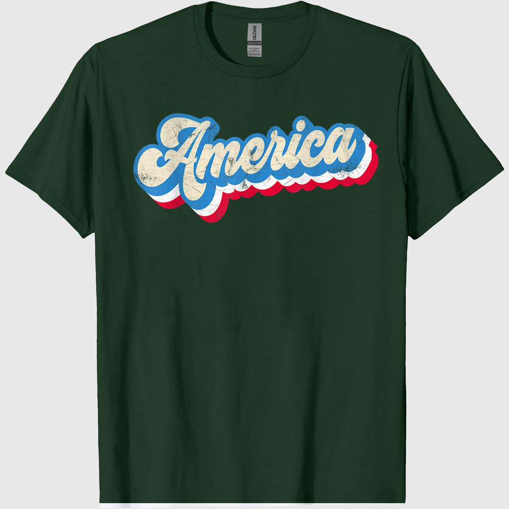 Retro 4th of July America Patriotic Fourth of July Family T-Shirt