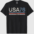 Retro Stripes 4th of July America USA 1776 T-Shirt