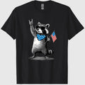 USA Patriotic Raccoon Men Women Kids Funny 4th of July T-Shirt