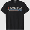Vintage Stripes America 1776 Retro T-Shirt